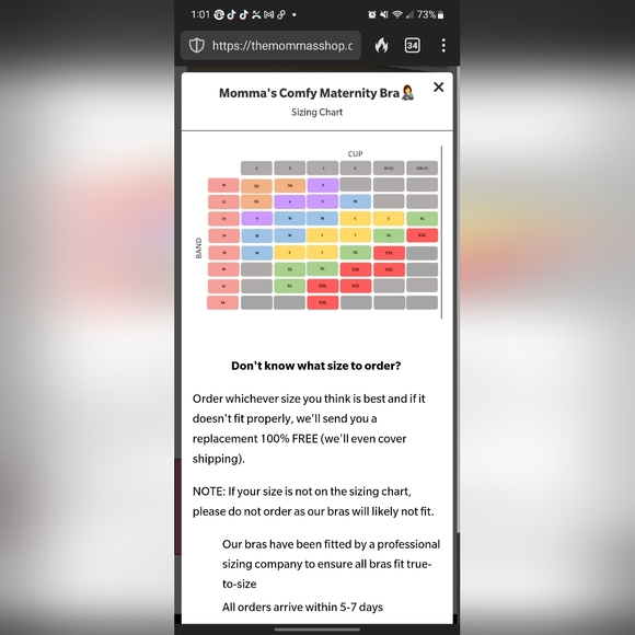 Momma's shop peach nursing bra lot of 3, size XL - Picture 3 of 5